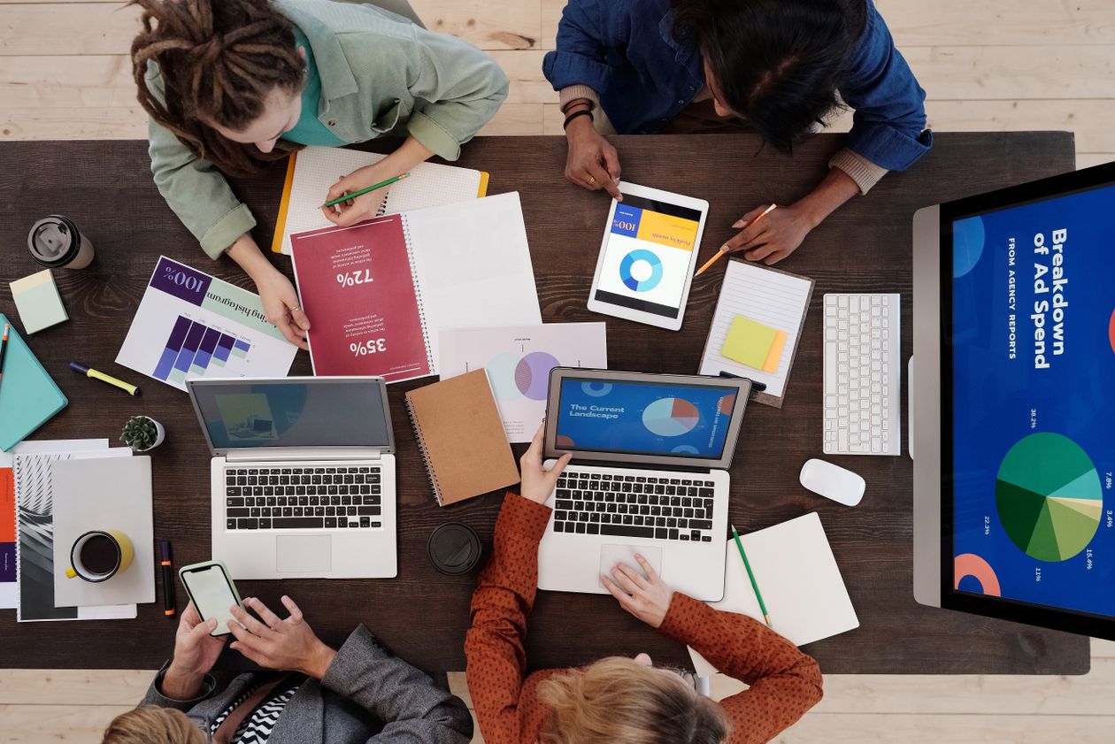 Dashboard de campanha Google Ads com métricas